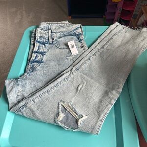 Light Blue Distressed Women's Jeans